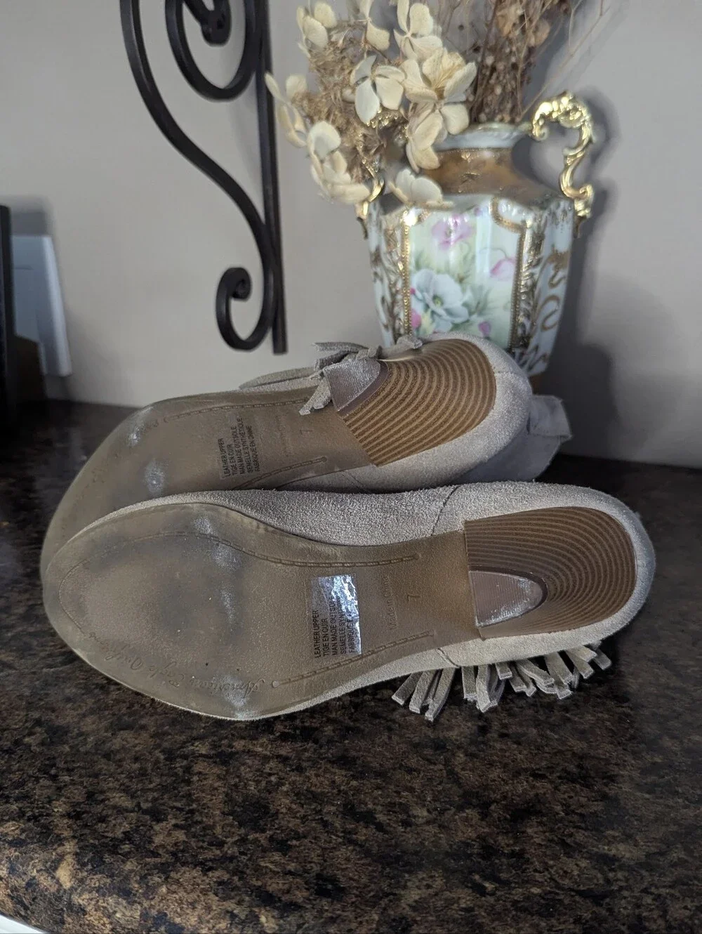 American Eagle Outfitters Faux Suede Fringe Booties With Small Heel 7